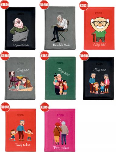 KALENDARZ A6 2026 TYGODNNIOWY KSIĄŻKOWY PERSONALIZOWANYNA DZIEŃ BABCI na Arena.pl