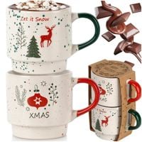 2x Kubek Świąteczny Kubki do Kawy Herbaty Prezent Święta Boże Narodzenie