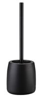 Szczotka WC z ceramicznym pojemnikiem czarna mat industrialny loftowy styl