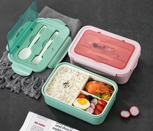 Śniadaniówka Szkoły Lunchbox Pracy Pojemnik Box Bento z Zastawa stołowa zdjęcie 10