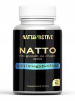 Natto Active Koenzym Q10 300Mg K2 MK7 Nattokinaza Omega 3,6,9 – 60 kapsułek