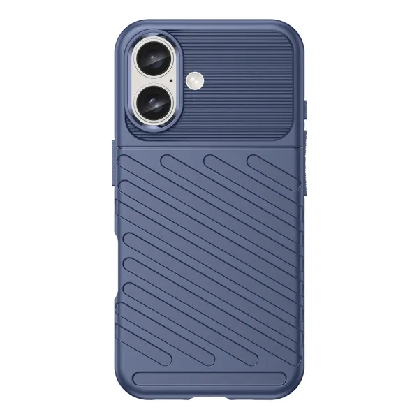 etui silikonowe thunder case do iphone 16 plus - niebieskie zdjęcie 2