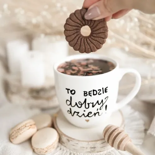 Kubek 300 ml - To będzie dobry dzień ZŁOTE SERCE na Arena.pl