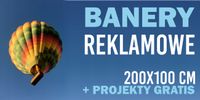 BANER REKLAMOWY OCZKOWANY 200x100 cm PROJEKT GRATIS