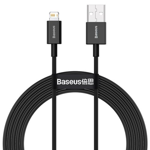 Kabel USB do Lightning Baseus Superior Series, 2.4A, 1m (czarny) na Arena.pl