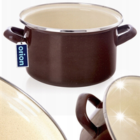 Garnek emaliowany indukcja na indukcję gaz BROWN 18 cm 2L ORION 113331