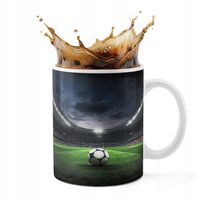 KUBEK CERAMICZNY 330ML DRUK - PIŁKA NOŻNA SPORT DRUŻYNA MECZ PUCHAR