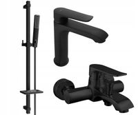 MEXEN PECOS DQ72 ZESTAW WANNOWY BATERIA CZARNY