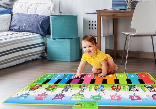 MATA MUZYCZNA DO TAŃCZENIA DLA DZIECI INTERAKTYWNA 130 cm PIANINKO NAGRYWA na Arena.pl