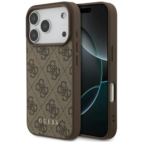 Etui Guess 4G Classic na iPhone 17 Pro - brązowe zdjęcie 1