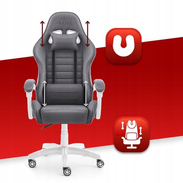 FOTEL GAMINGOWY DLA GRACZA BIUROWY HELL'S zdjęcie 9