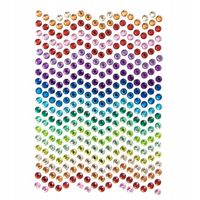 KRYSZTAŁKI SAMOPRZYLEPNE 6 MM 337 SZT RAINBOW DUST GRKR-134 DP CRAFT