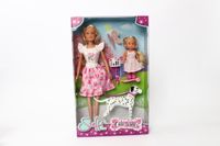 Steffi i Evi na spacerze z psem 573-3605