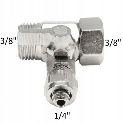 PRZYŁĄCZE 3/8 x 3/8 FILTRA DO LODÓWKI FILTRA WODY OSMOZA TRÓJNIK ZAWÓR na Arena.pl