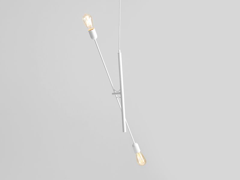 Lampa wisząca TWIGO 2 – biały zdjęcie 1