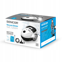Odkurzacz workowy Sencor SVC 52WH-EUE3 700W Antyalergiczny cichy