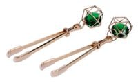 crystal nipple clips