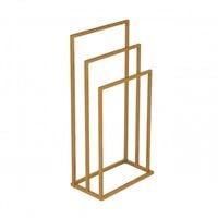 STOJAK NA RĘCZNIKI MODERNHOME ZŁOTY METAL MINIMALIZM