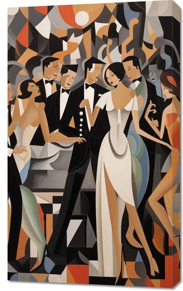 Obraz 60x100cm Bal w Art Deco zdjęcie 1