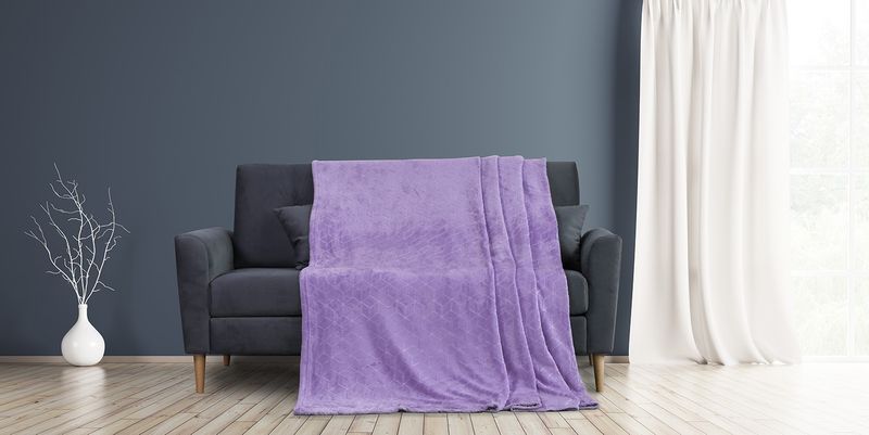 Koc AmeliaHome NESSA LILAC 220X240 zdjęcie 4