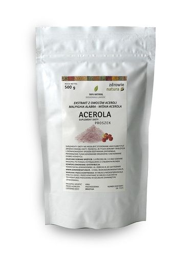 ACEROLA Naturalna Witamina C Proszek 500g na Arena.pl