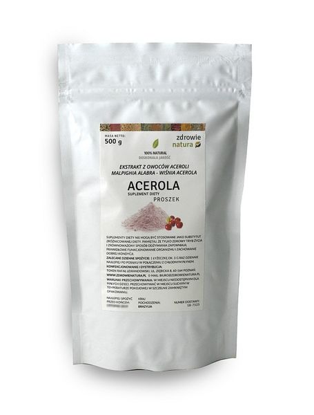 ACEROLA Naturalna Witamina C Proszek 500g zdjęcie 2