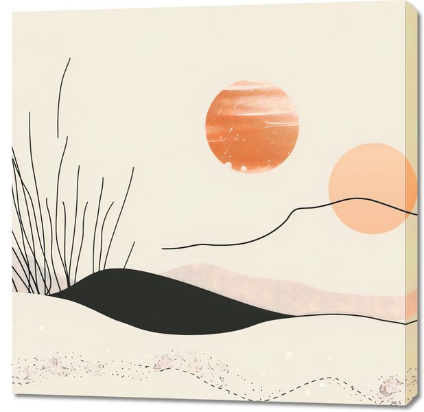 Obraz 90x90cm Miękkie Wzgórze zdjęcie 1