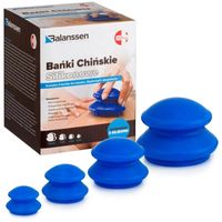 Bańki chińskie silikonowe Balanssen niebieskie 4 szt.