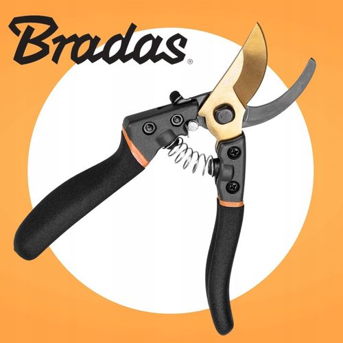 SEKATOR OGRODOWY DO GAŁĘZI KWIATÓW KRZEWÓW BRADAS OSTRZE MIJAJĄCE STAL na Arena.pl