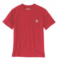 CARHARTT Kultowa koszulka t-shirt K87 czerwona - FIRE RED HEATHER - roz. S