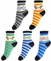 Skarpetki Bawełniane Chłopięce Minki 5-PAR 19-22