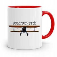 Kubek Czerwony Dla Teścia Odlotowy Teść Prezent Z Nadrukiem Ze Zdjęciem