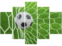 105CM 150CM OBRAZ 5 ELEM PIŁKA BRAMCE DRUK