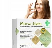 SUPLEMENT DIETY MORWA BIAŁA BERBERYNA PRAWIDŁOWY POZIOM CUKRU 60 TABLETEK