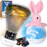 PROJEKTOR GWIAZD RZUTNIK NIEBA LAMPKA NOCNA LED GŁOŚNIK KOŁYSANKA KRÓLIK