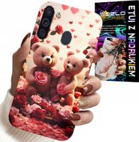 ETUI DO SAMSUNG GALAXY A21 - MISIE, LOVE YOU, SERCA WIELE WZORÓW CASE