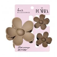 zestaw spinek do włosów klamer 3w1, kwiat xl + 2 szt. mini spinek sp435