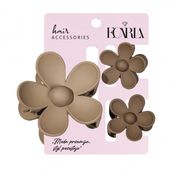 zestaw spinek do włosów klamer 3w1, kwiat xl + 2 szt. mini spinek sp435