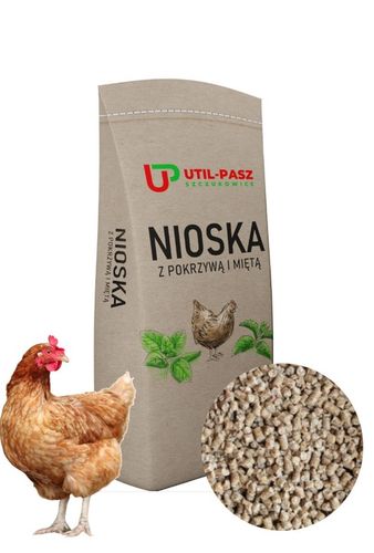 Karma dla kur Util-Pasz Nioska z Pokrzywą i miętą 25 kg na Arena.pl