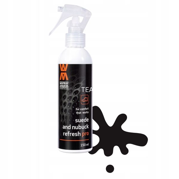 SUEDE & NUBUCK REFRESH CZARNY 150 ML MINI TRIGGER WORKER WALKER zdjęcie 1