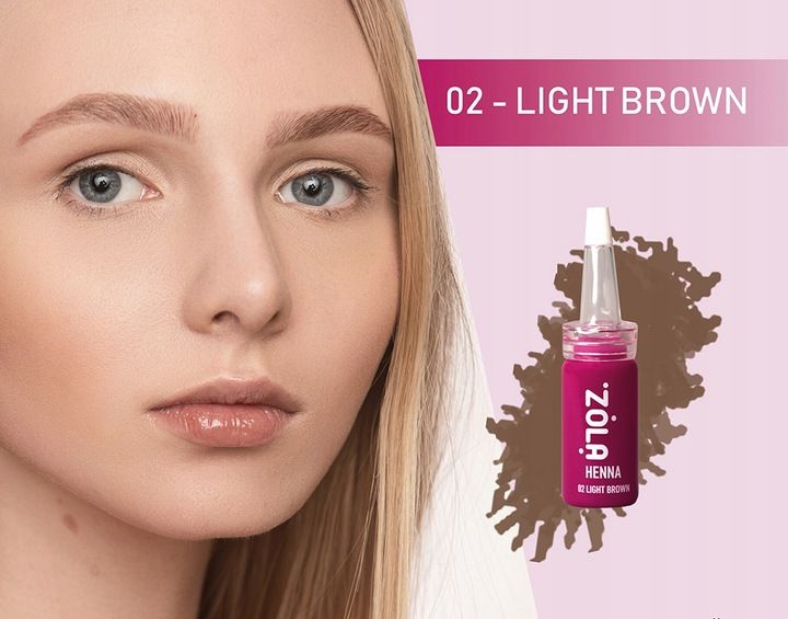 Zola henna pudrowa 02 light Brown zdjęcie 2