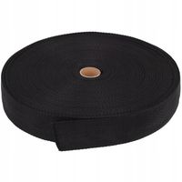 TAŚMA NOŚNA PARCIANA CZARNA 40mm 50mb WZÓR 4