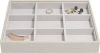 Szkatułka na biżuterię Stackers Croc 9 komorowa classic putty