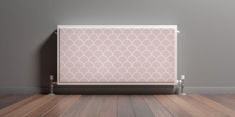 Maskownica Magnetyczna GRZEJNIKA Drobny Różowy Wzór GEOMETRYCZNY 80cm x 60cm zdjęcie 3