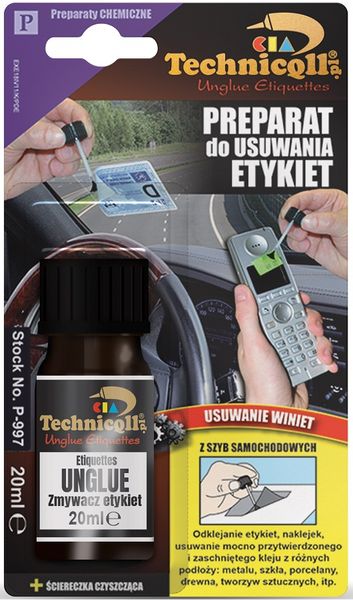 PREPARAT DO USUWANIA ETYKIET 20ML - TQ P-997 zdjęcie 1