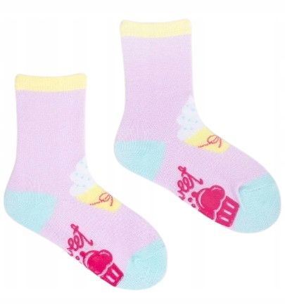 6 - PAK Skarpetki ANTYPOŚLIZGOWE ABS 6 PAR skarpety dziewczęce 17 - 19 na Arena.pl