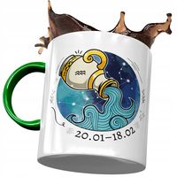 Kubek Zielony Wodnik Znaki Zodiaku Horoskop Z Nadrukiem Ze Zdjęciem