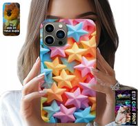 ETUI DO IPHONE 13 PRO - KOLOROWE GWIAZDKI GWIAZDA FUTERAŁ +FOLIA