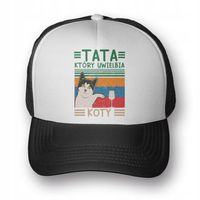 CZAPKA TRUCKER TATA KTORY UWIELBIA KOTY PREZENT