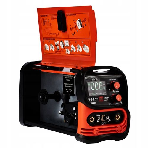Spawarka INWERTEROWA INWERTOROWA FLUX MIG MMA LIFT TIG 250A PÓŁAUTOMAT 4w1 na Arena.pl